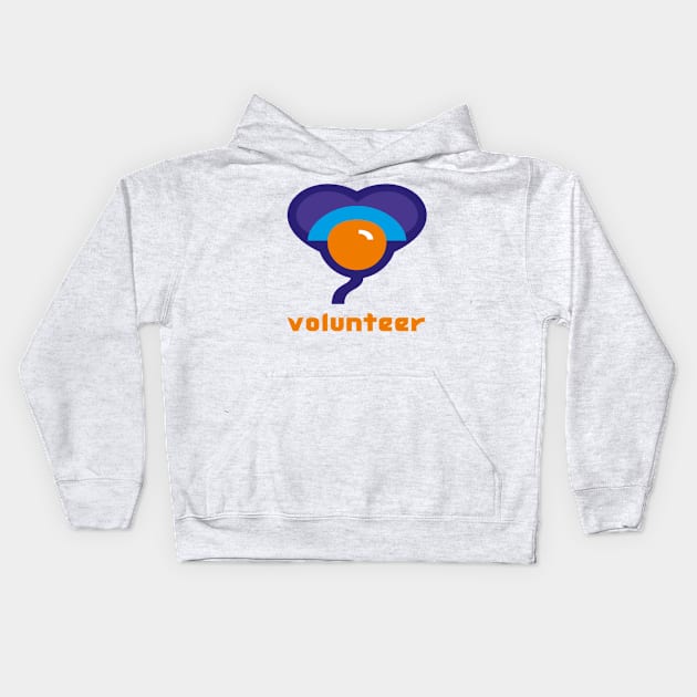 Bharat Parv - Volunteer Only Kids Hoodie by Bharat Parv